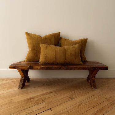 Mud Cloth Pillow - 22"x12" Mustard - Mararamiro
