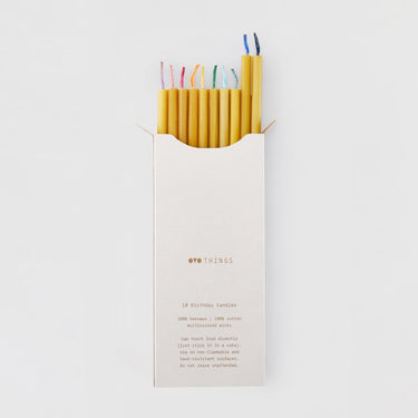 Beeswax Birthday Candles - Mararamiro