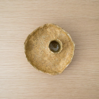 Buff Ancient Sand Candle Holder - Mararamiro