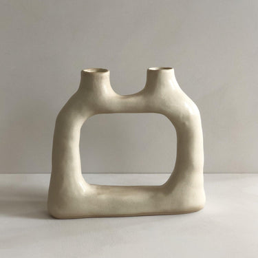 Dual No. 2 Stoneware Vase by Ila Cerámica - Mararamiro