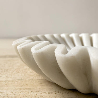 Fluted Marble Bowl - Mararamiro
