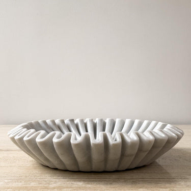 Fluted Marble Bowl - Mararamiro