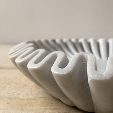 Fluted Marble Bowl - Mararamiro