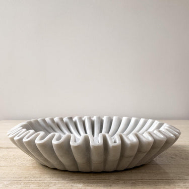 Fluted Marble Bowl - Mararamiro