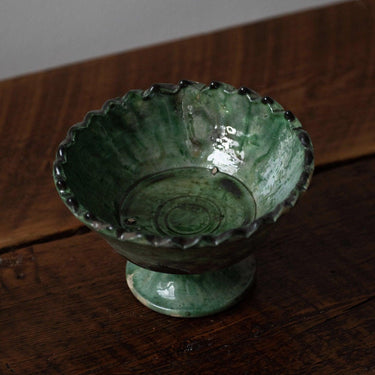 Green Moroccan Tamegroute Bowl No1 (16cm) - Mararamiro