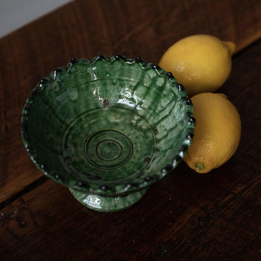 Green Moroccan Tamegroute Bowl No2 (16cm) - Mararamiro