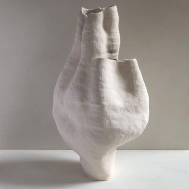 Large Unglazed Sculptural Vessel by Angela Cho - Mararamiro