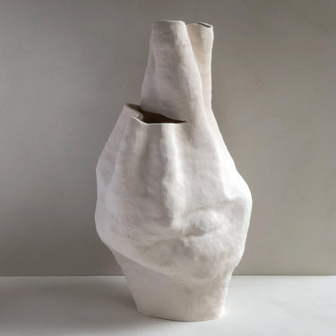 Large Unglazed Sculptural Vessel by Angela Cho - Mararamiro