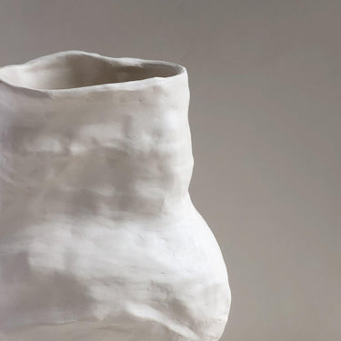 Medium Unglazed Sculptural Vessel 1 by Angela Cho - Mararamiro
