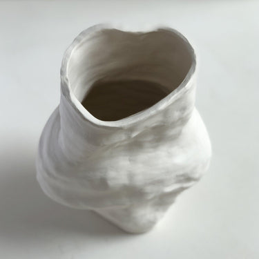 Medium Unglazed Sculptural Vessel 1 by Angela Cho - Mararamiro
