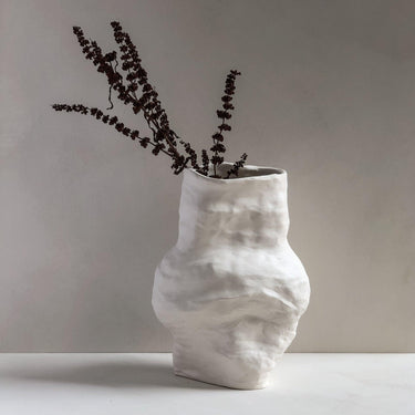 Medium Unglazed Sculptural Vessel 1 by Angela Cho - Mararamiro