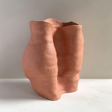 Medium Unglazed Sculptural Vessel 2 by Angela Cho - Mararamiro