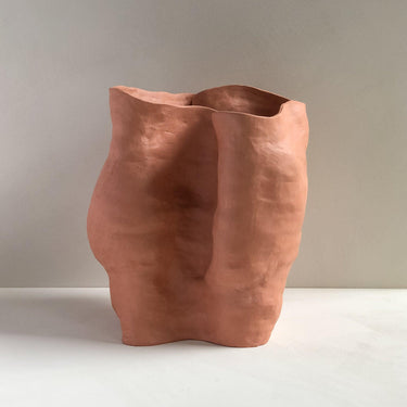 Medium Unglazed Sculptural Vessel 2 by Angela Cho - Mararamiro