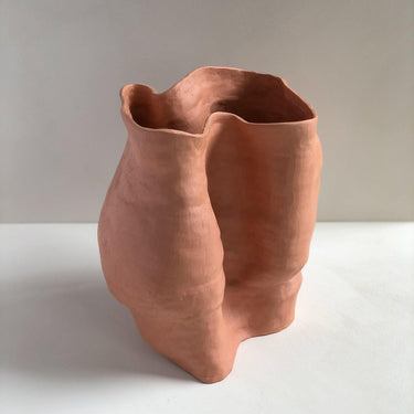 Medium Unglazed Sculptural Vessel 2 by Angela Cho - Mararamiro