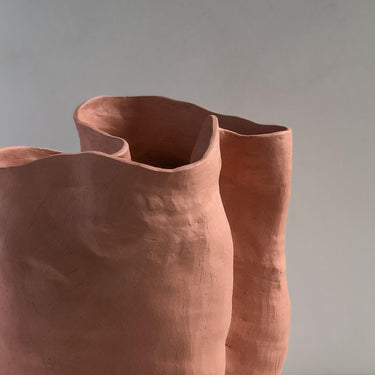 Medium Unglazed Sculptural Vessel 2 by Angela Cho - Mararamiro