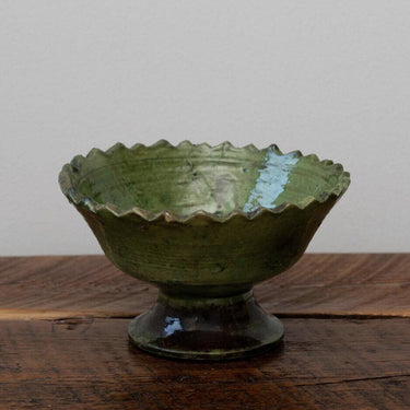 Olive Moroccan Tamegroute Bowl (21cm) - Mararamiro