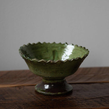 Olive Moroccan Tamegroute Bowl (21cm) - Mararamiro