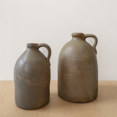 Pair Of Antique Stoneware Crock Jugs - Mararamiro