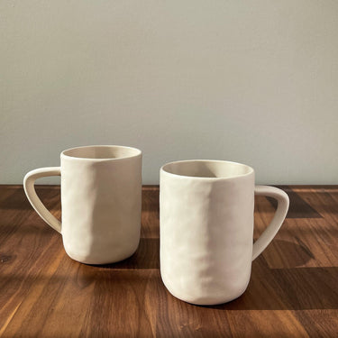 Stoneware Mug, White - Mararamiro