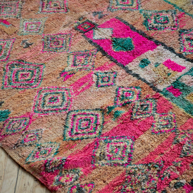 Vintage Moroccan Boujad Rug - 6ft x 12ft - Mararamiro