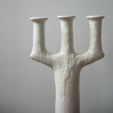 White Moroccan Tamegroute Candle Holder - Mararamiro